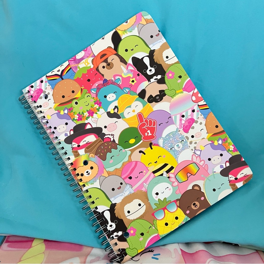 Spiral Notebook Squishmellows. 80 Sheets. New.